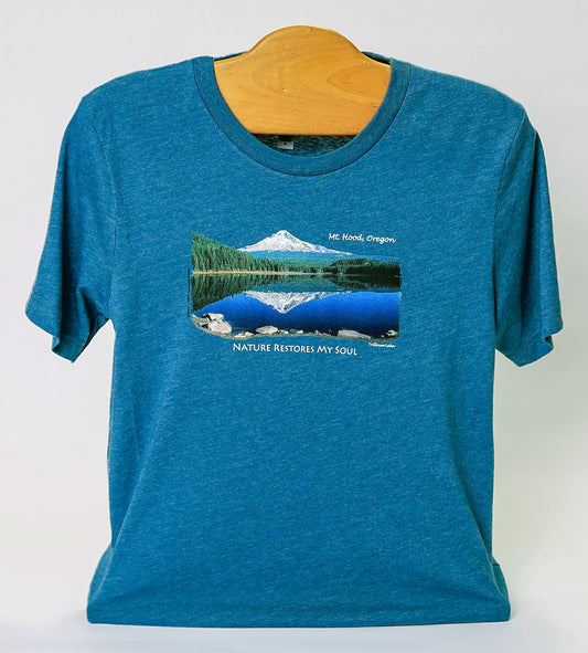 Nature Restores/Mt Hood at Trillium Lake Short-sleeve T-shirt