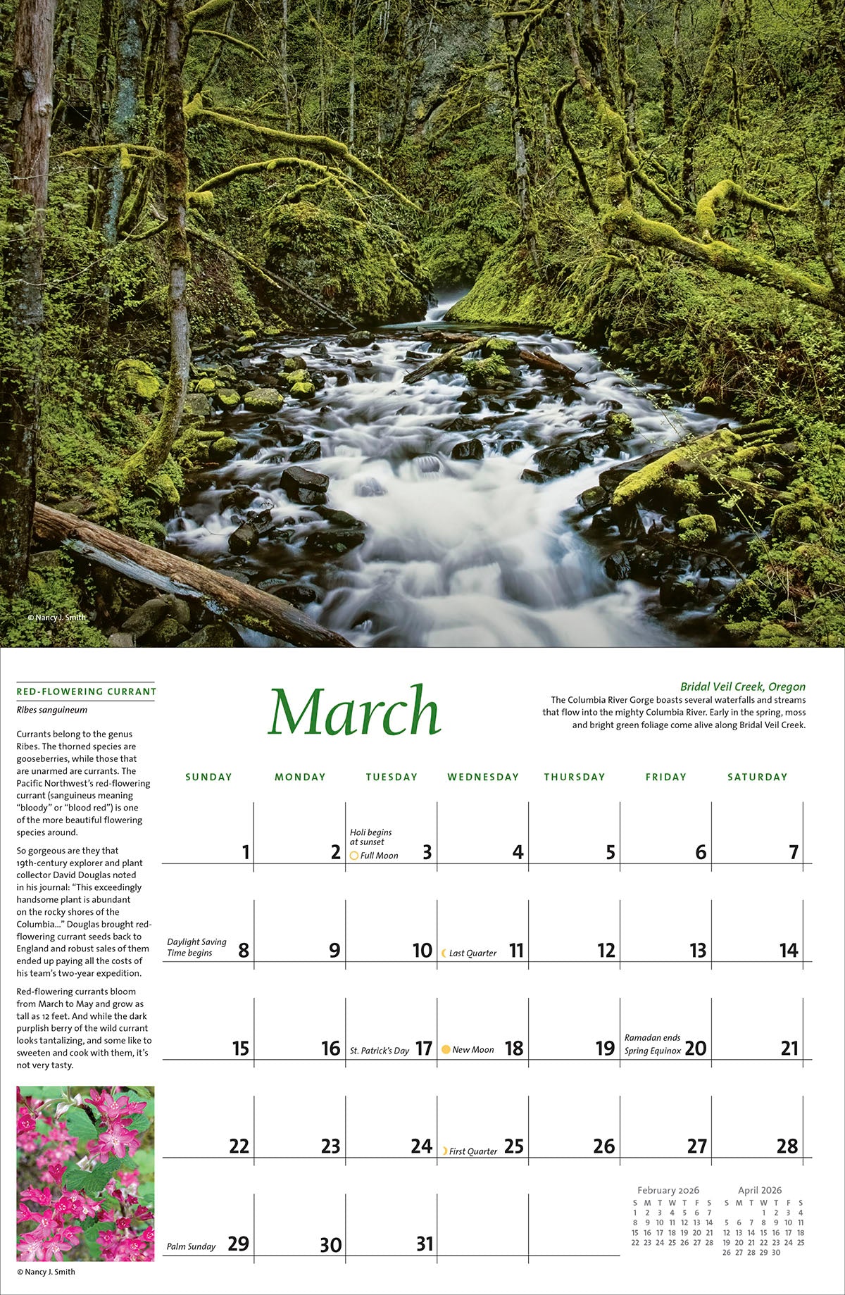 2026 Majestic Pacific Northwest calendar