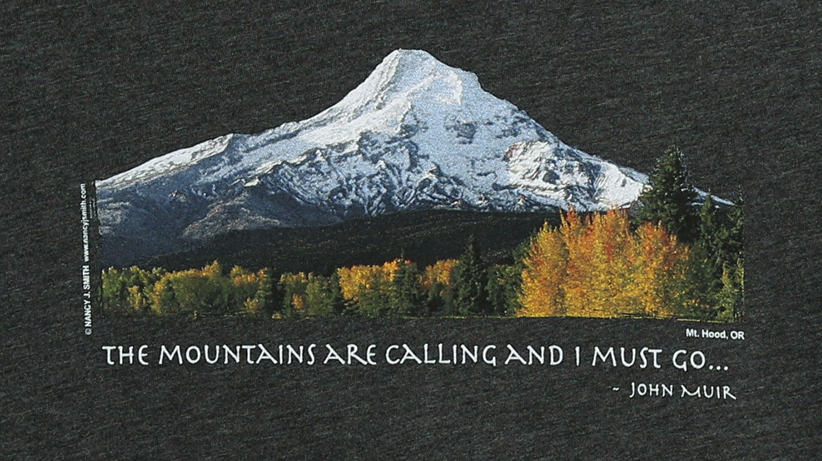 Mt Hood/Fall Women's V-Neck T-Shirt